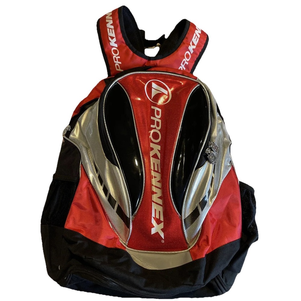 ProKennex pickle ball backpack reflective red and black sports bag